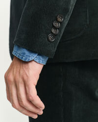 Veste de costume slim fit en velours c&ocirc;tel&eacute;