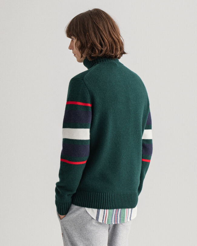 Pull col roulé Banner Shield