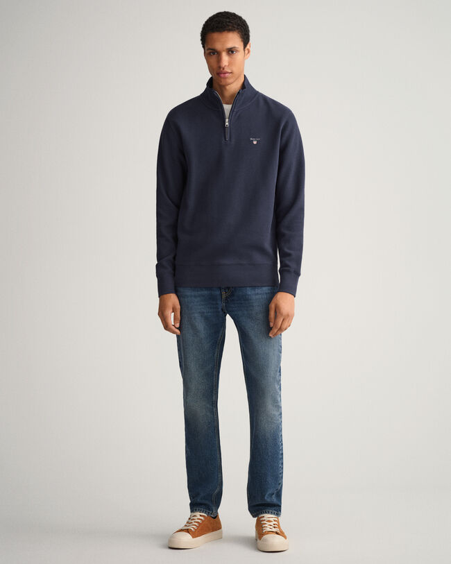 Sweat-shirt &agrave; demi-zip Waffle