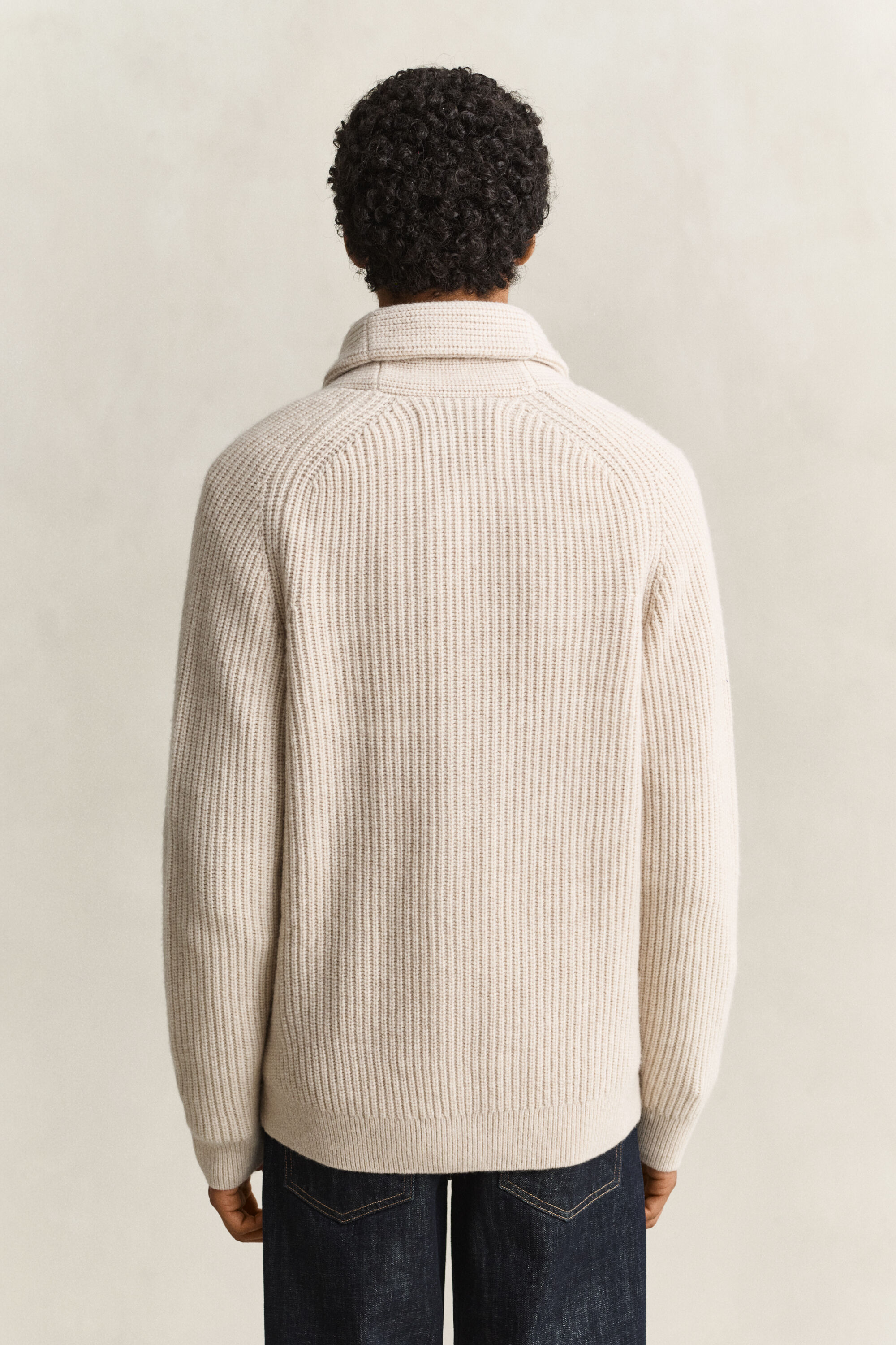 Cardigan en laine mélangée à rayures