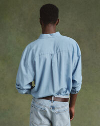 Chemise coupe ultra-ample indigo Luxury