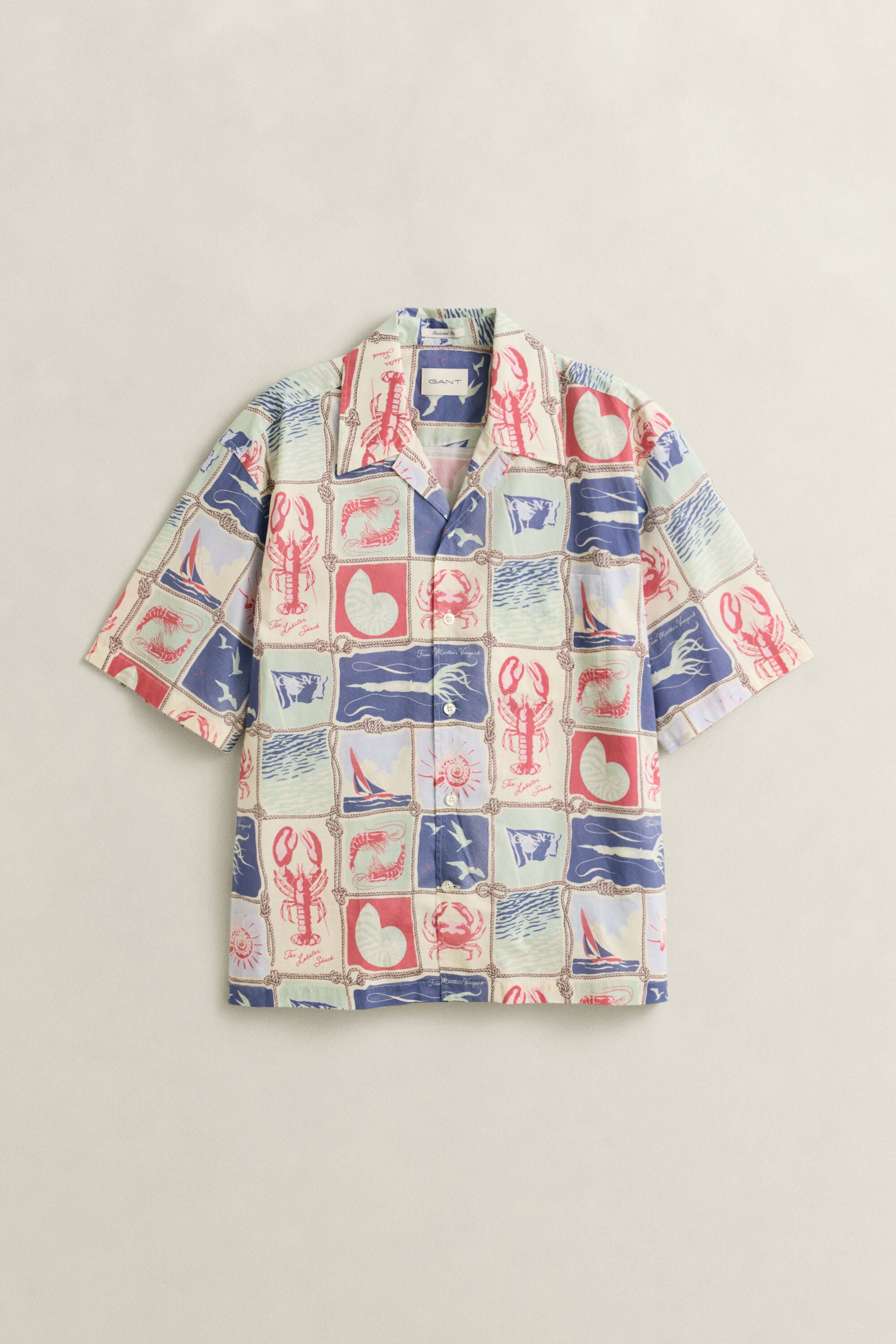 Chemise marine à manches courtes