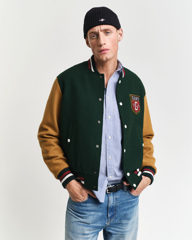 Veste Varsity de GANT en laine mélangée