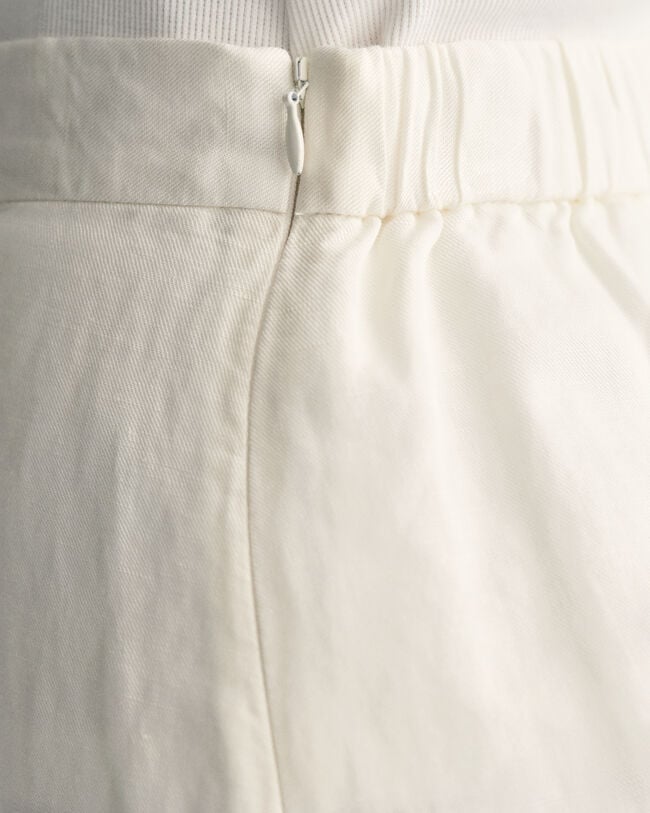 Jupe midi en lin mélangé