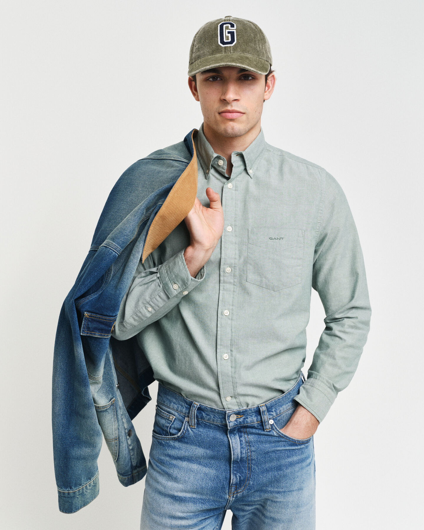 Chemise regular fit en coton Oxford Archive