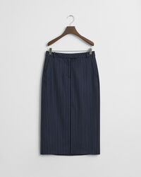 Jupe midi à rayures tennis