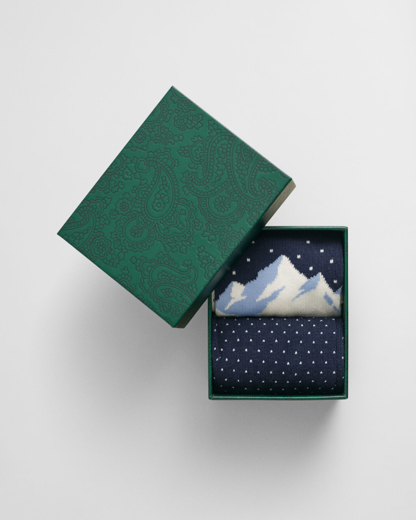 Coffret cadeau 2 paires de chaussettes motif ski