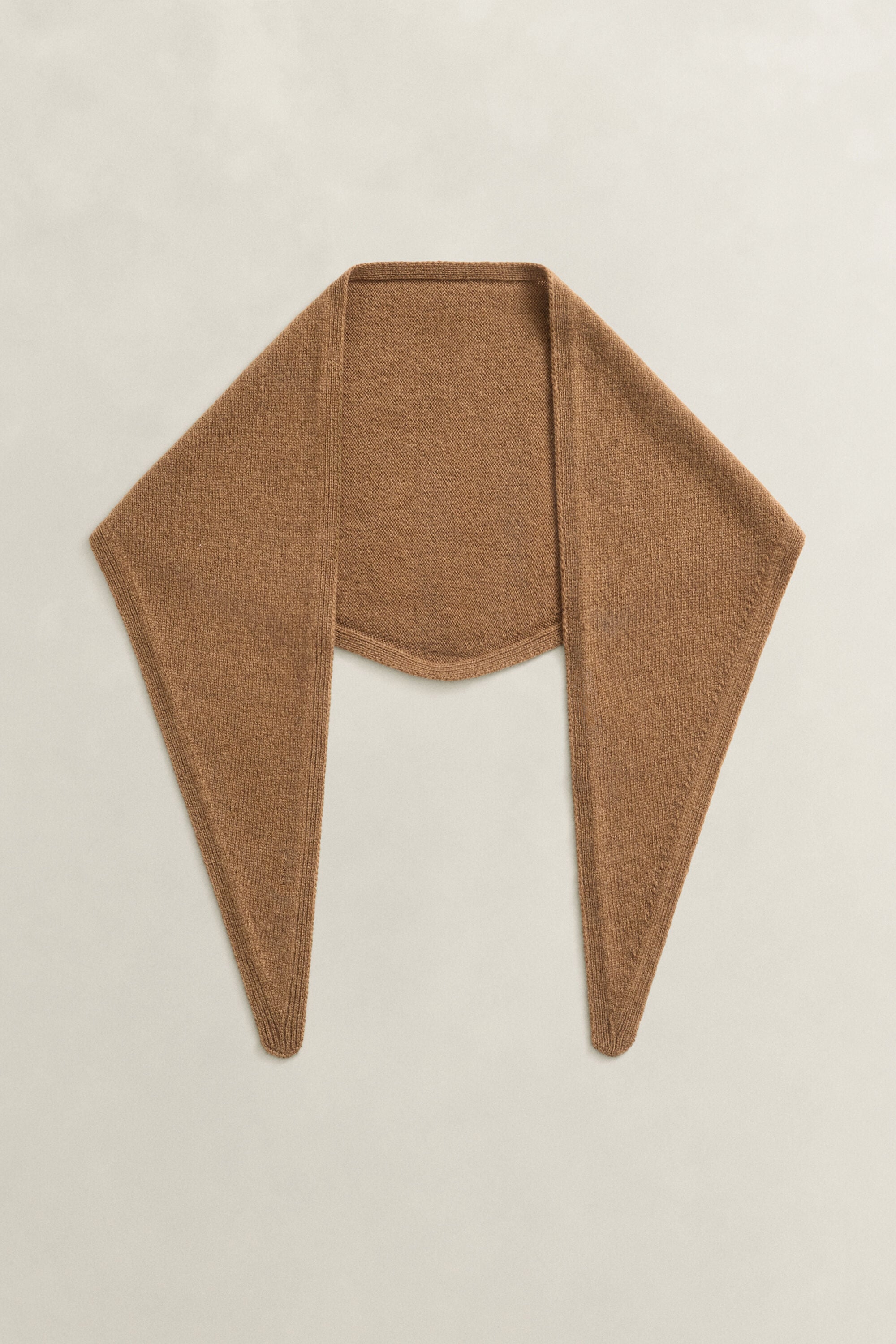 Foulard triangulaire en laine et cachemire