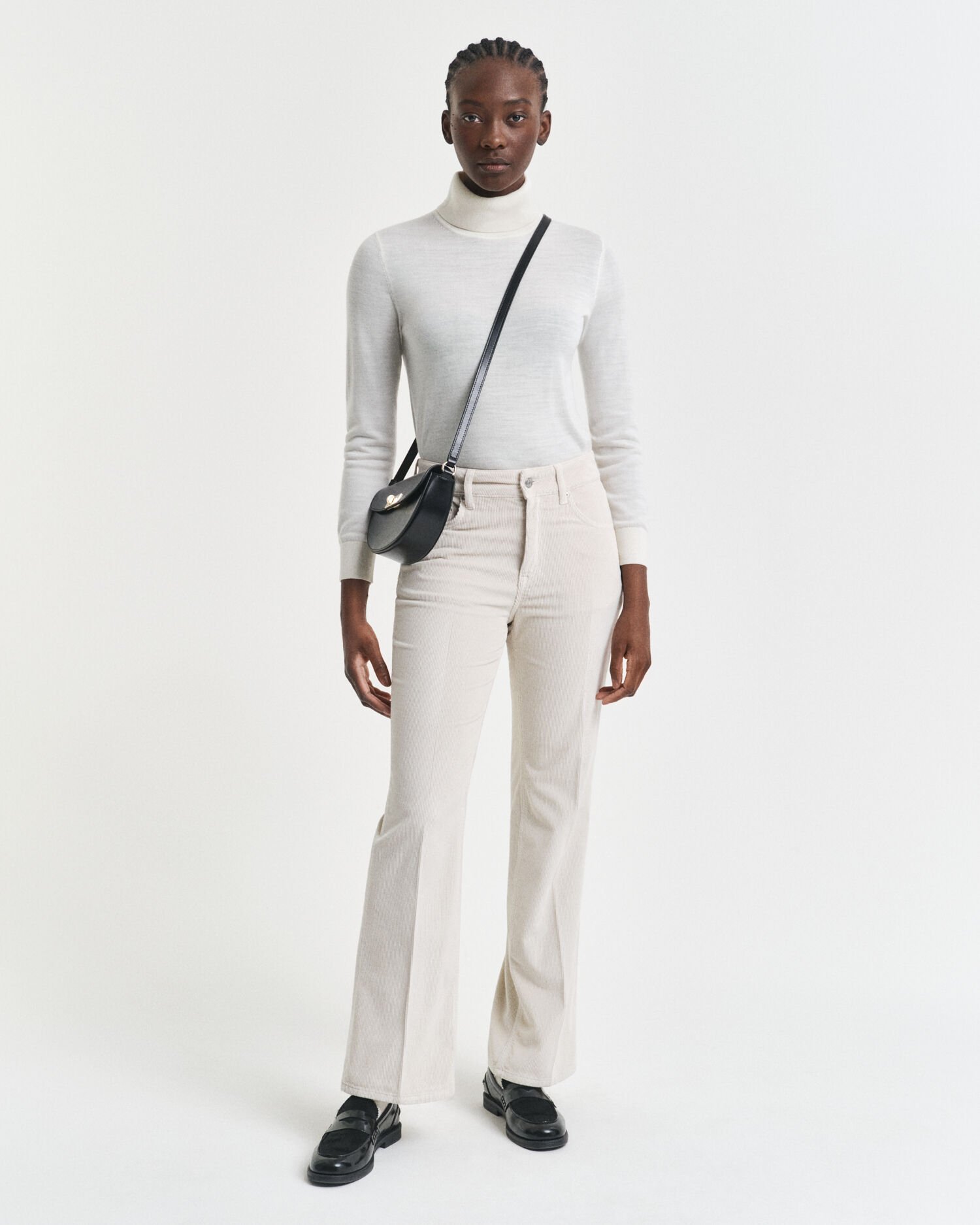 Jean évasé en velours côtelé