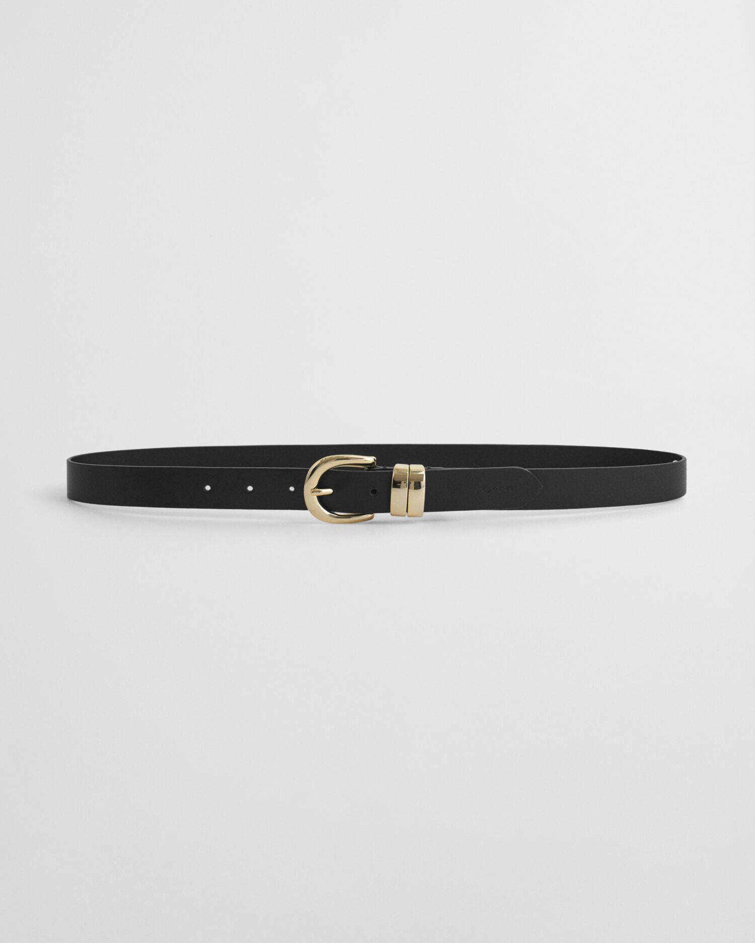 Ceinture en cuir avec passant Chunky