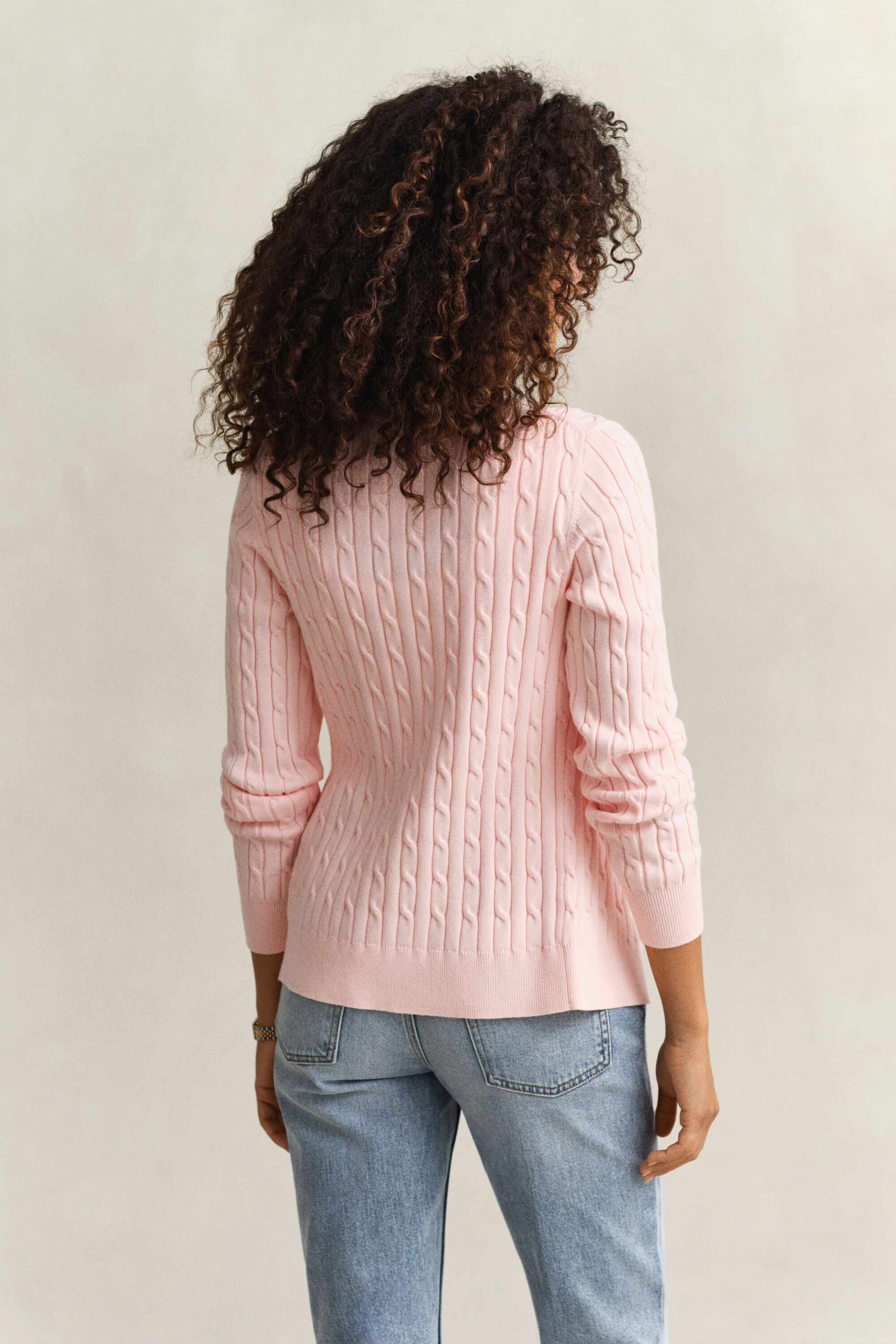 Cardigan en maille torsadée