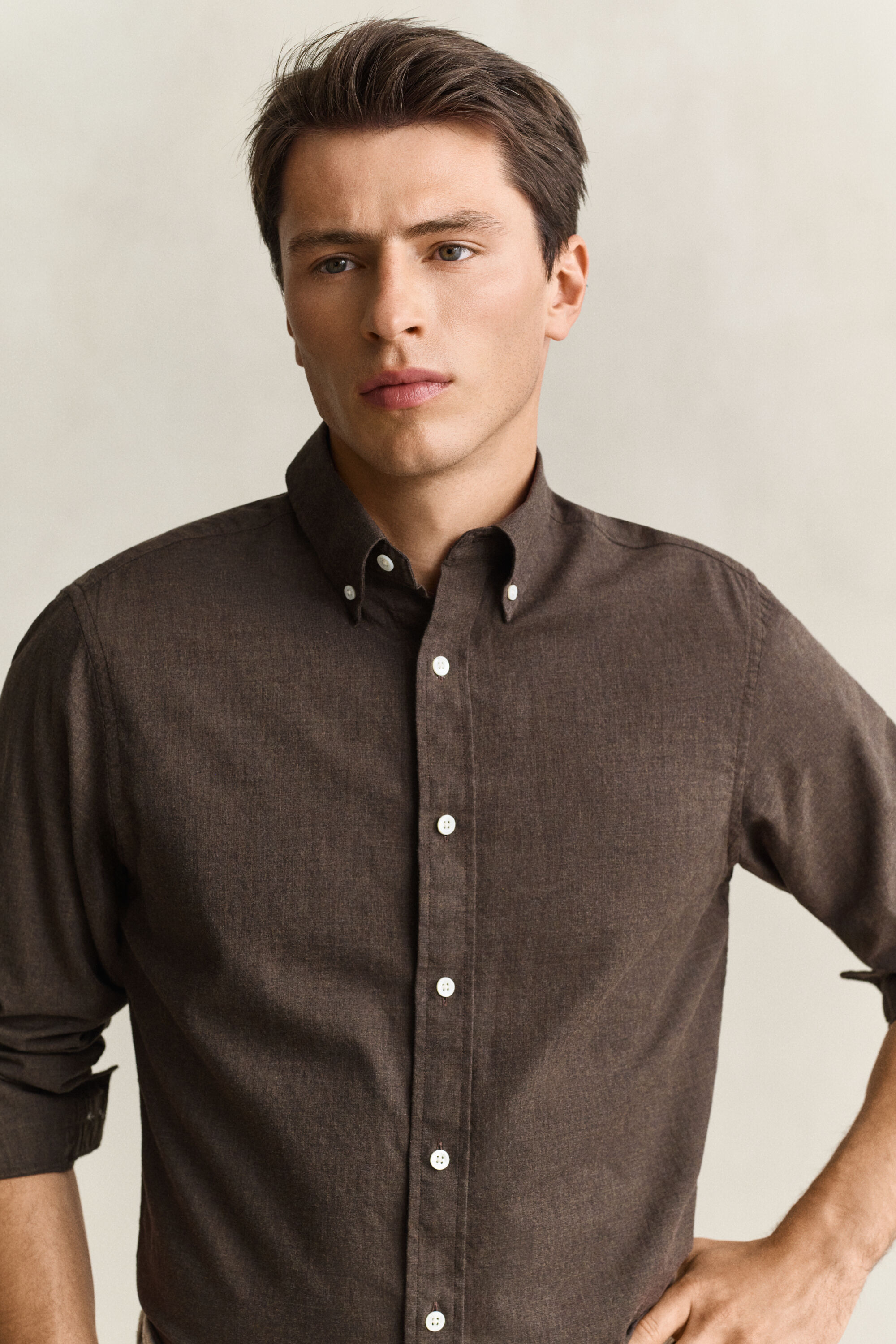 Chemise en coton et cachemire