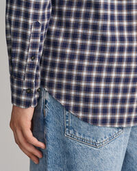 Chemise regular fit en flanelle à motif écossais