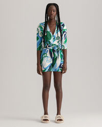 Combishort à motif cachemire