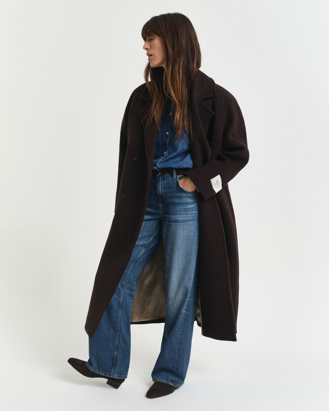 Manteau en laine mélangée