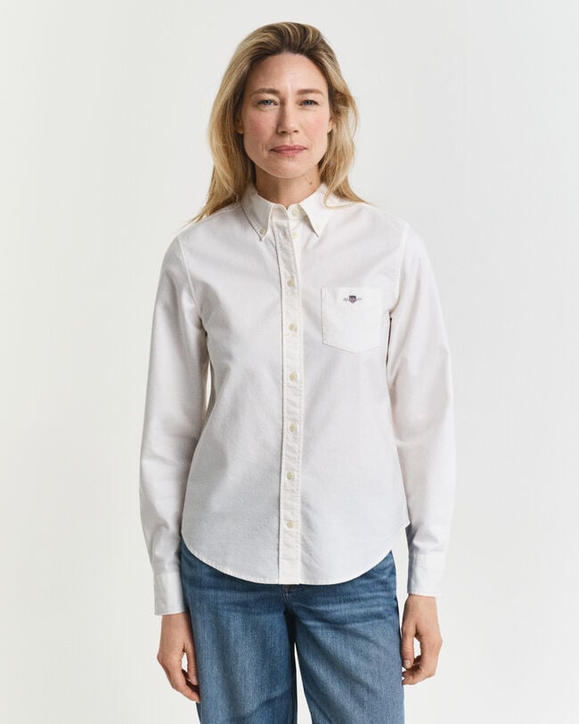 Chemise coupe regular en coton Oxford classique