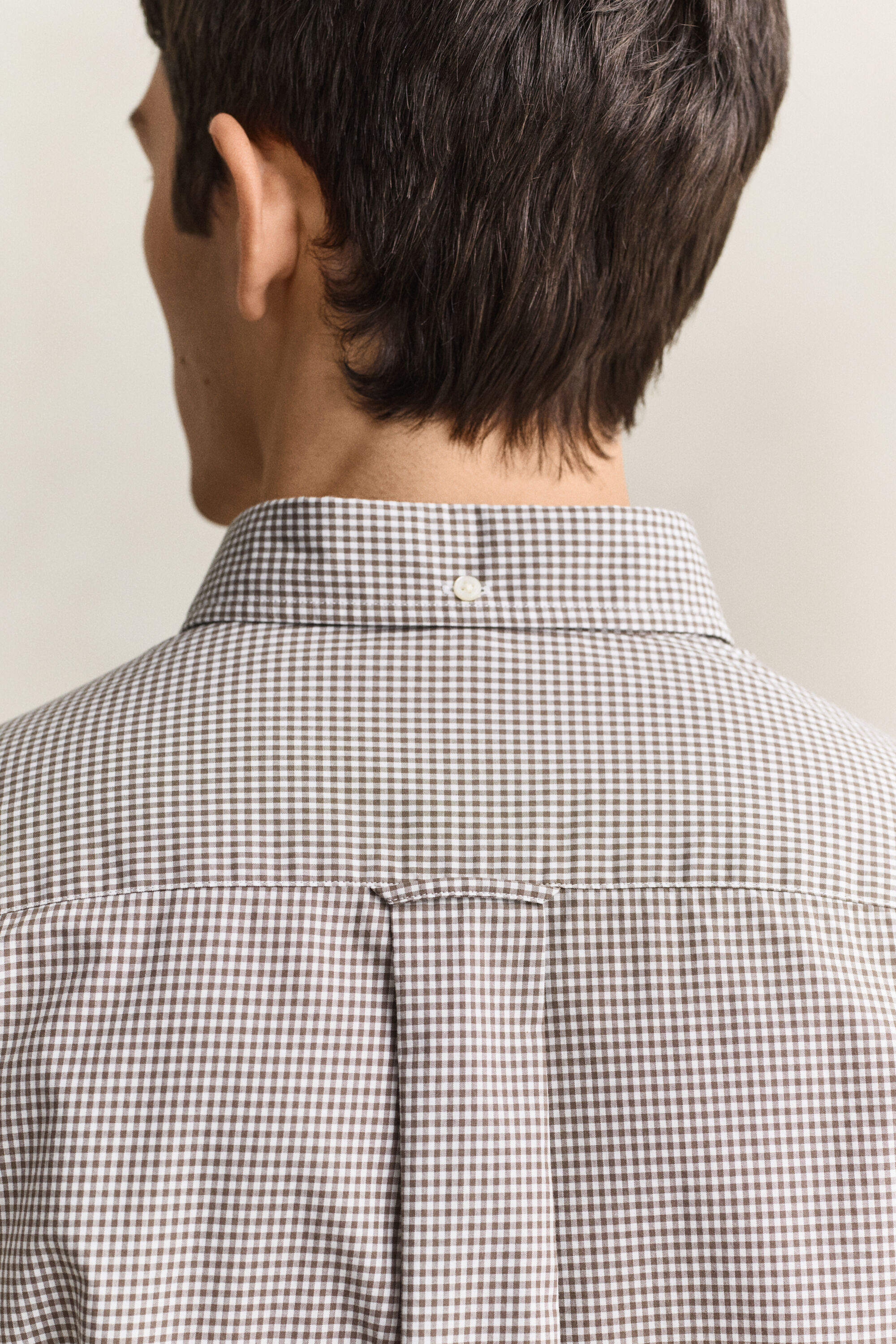 Chemise vichy en popeline classique
