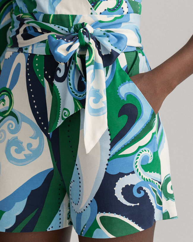 Combishort à motif cachemire