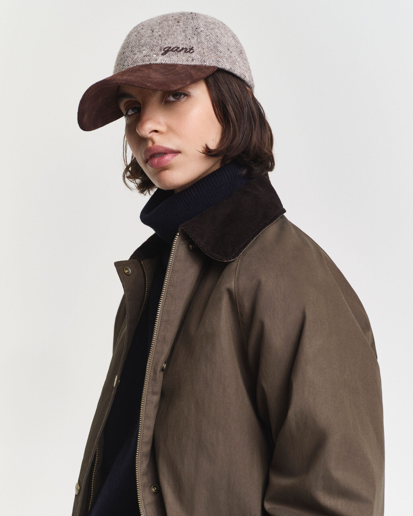 Casquette en laine texturée