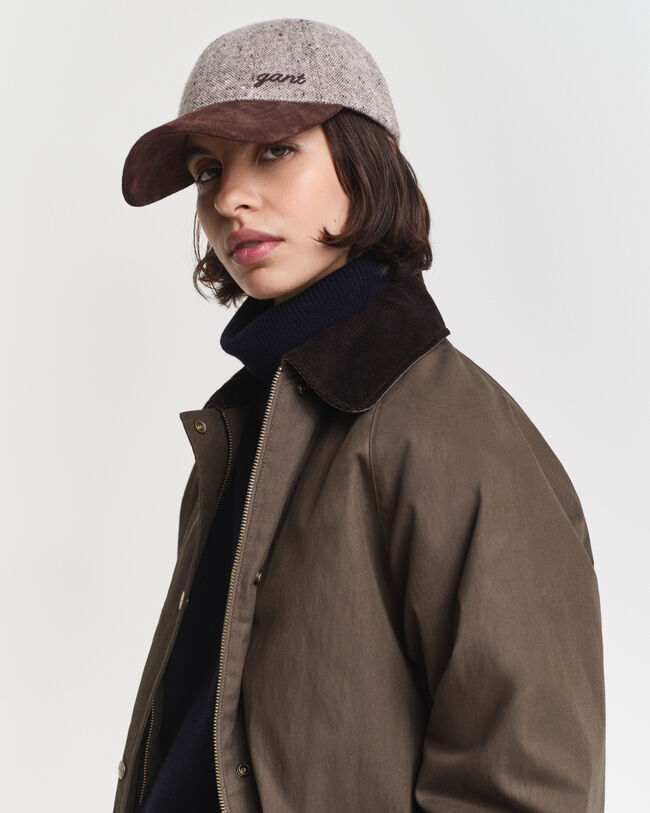 Casquette en laine texturée