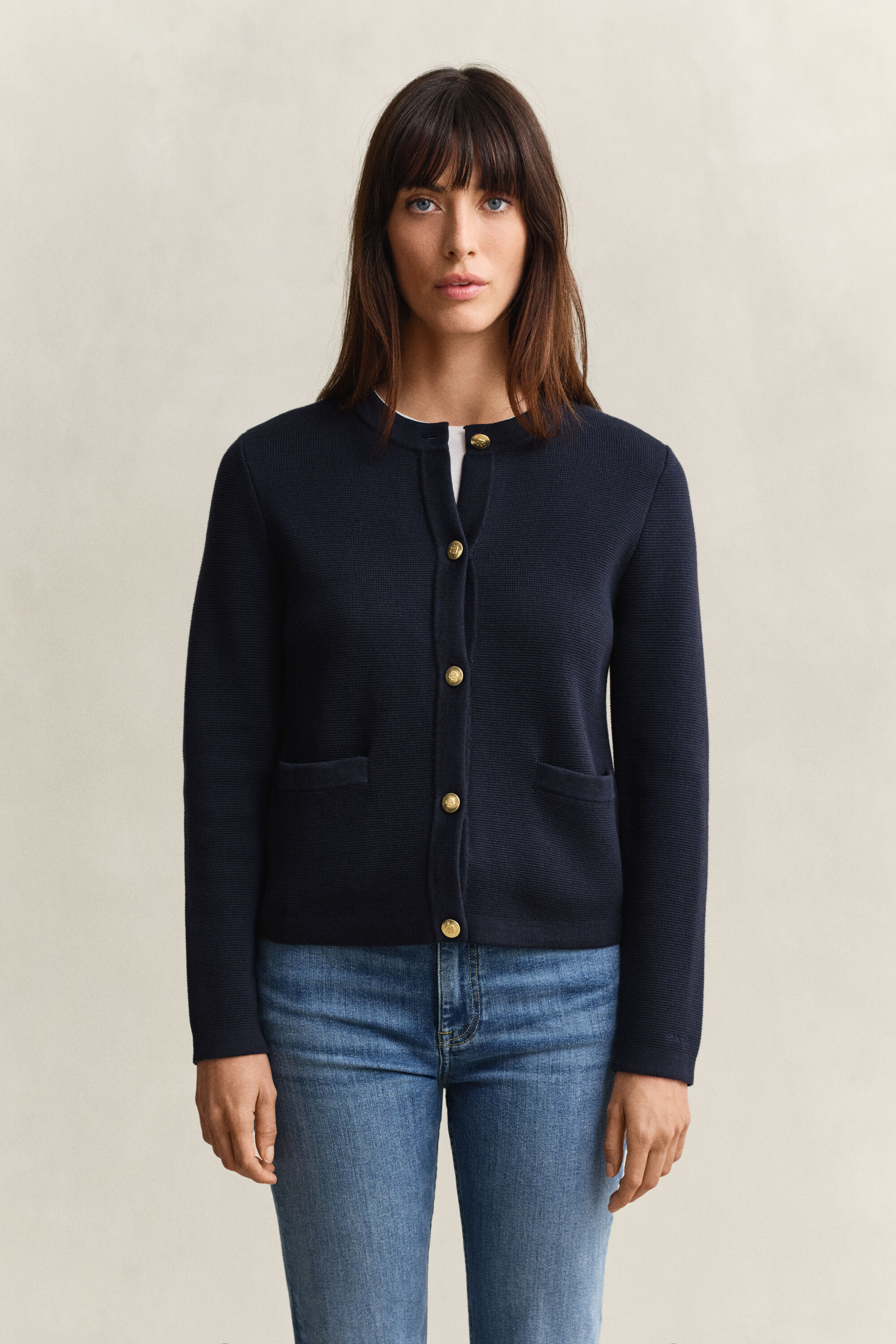 Veste en maille de coton