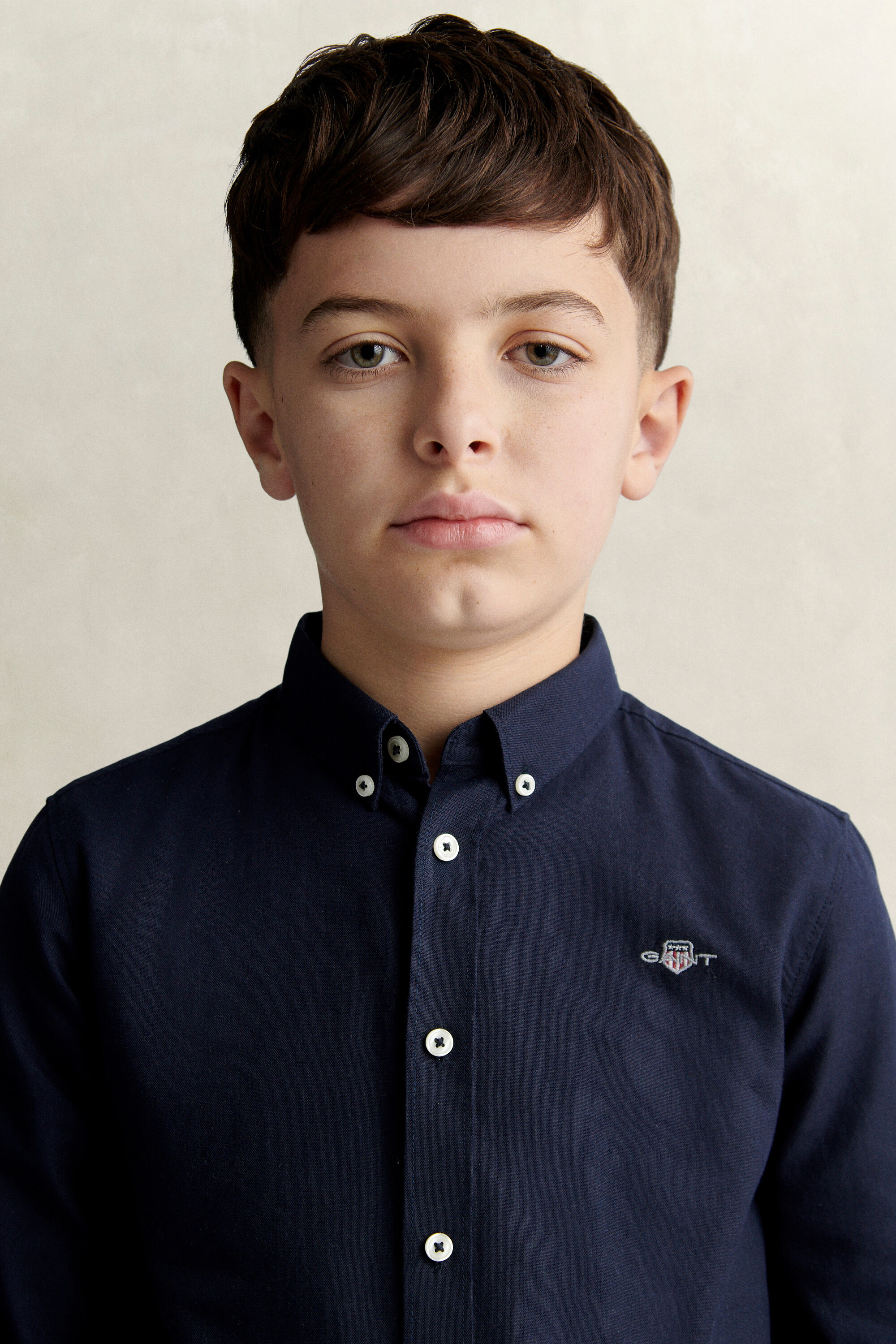 Chemise en coton Oxford Shield Ado Garçon