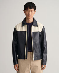 Veste courte en cuir