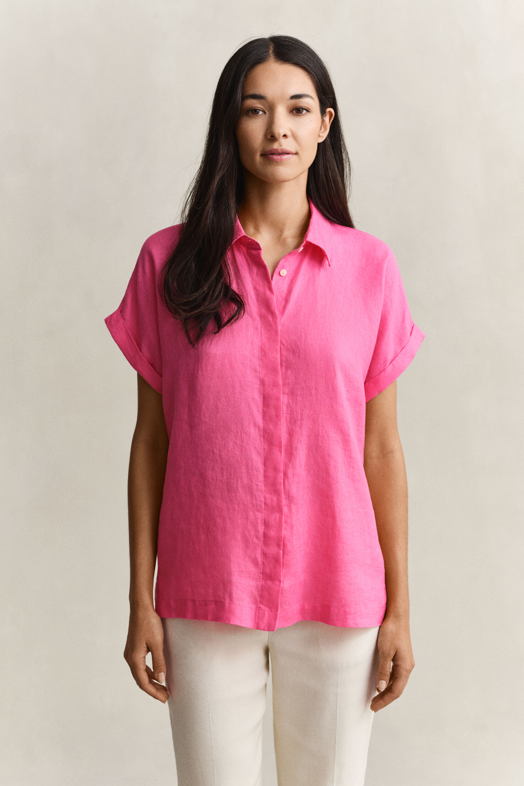 Chemise à mancherons en lin