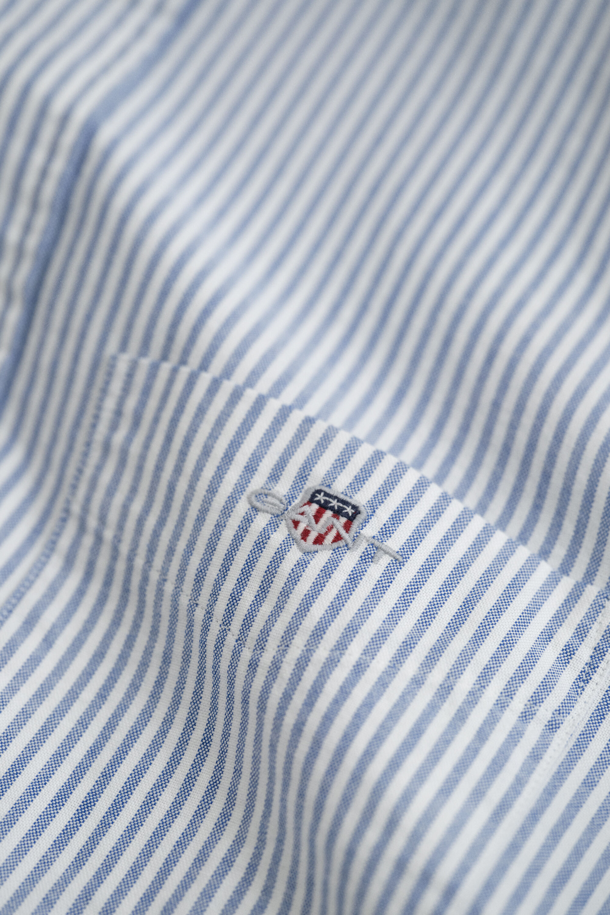 Chemise en coton Oxford regular classique à rayures
