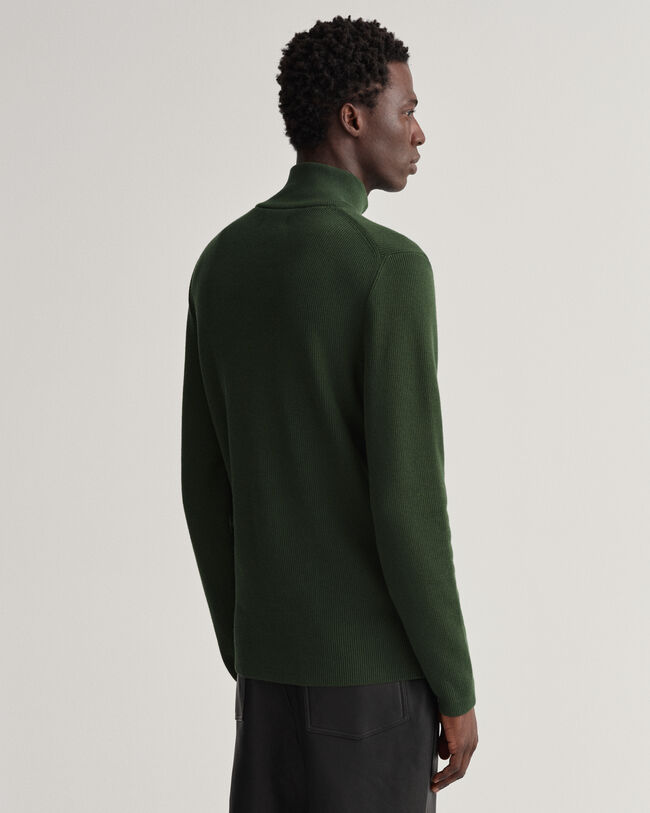 Pull &agrave; demi-zip c&ocirc;tel&eacute; Texture