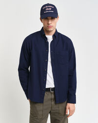 Chemise regular fit en flanelle &agrave; chevrons