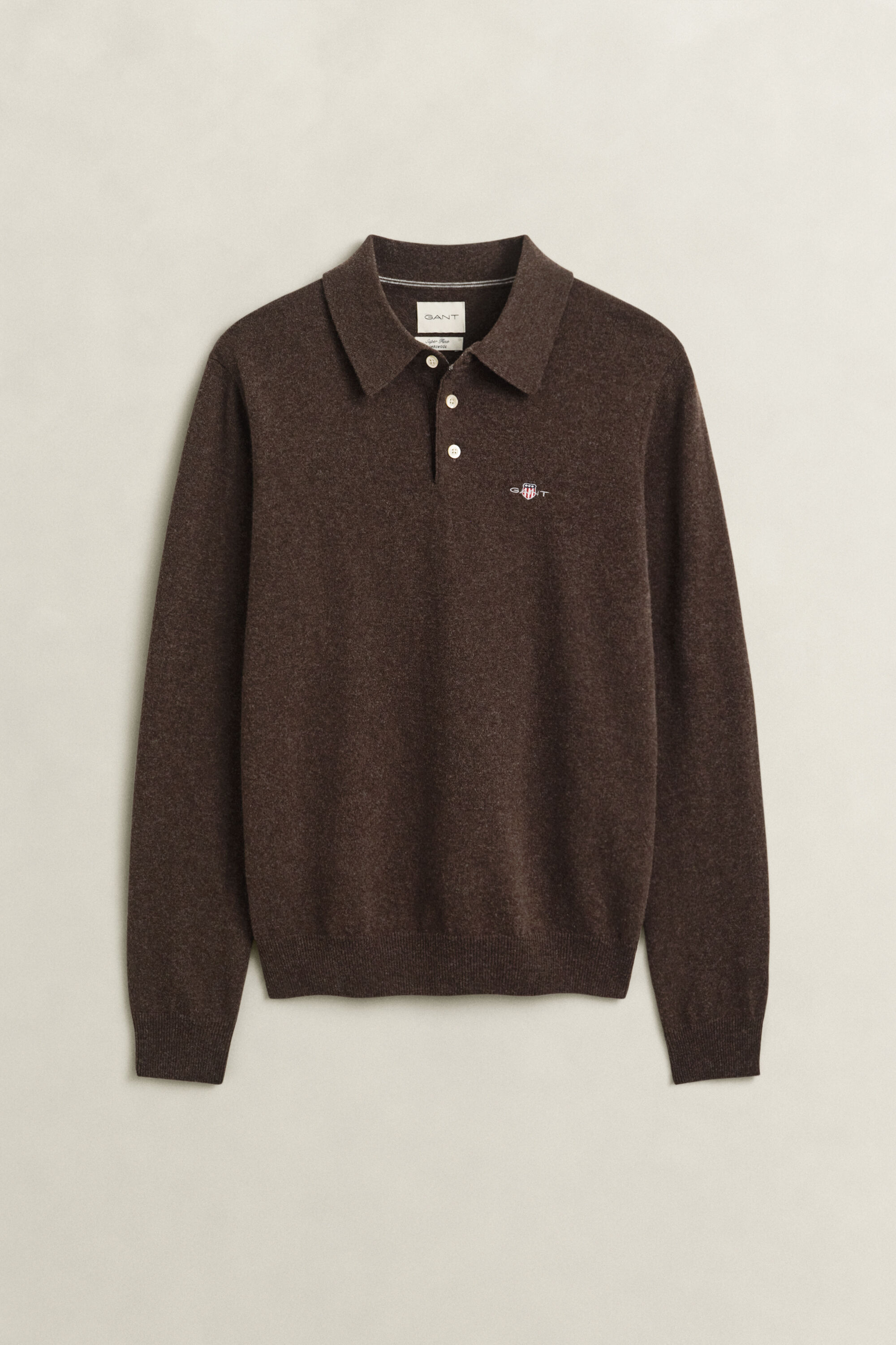 Pull polo en laine d'agneau ultrafine