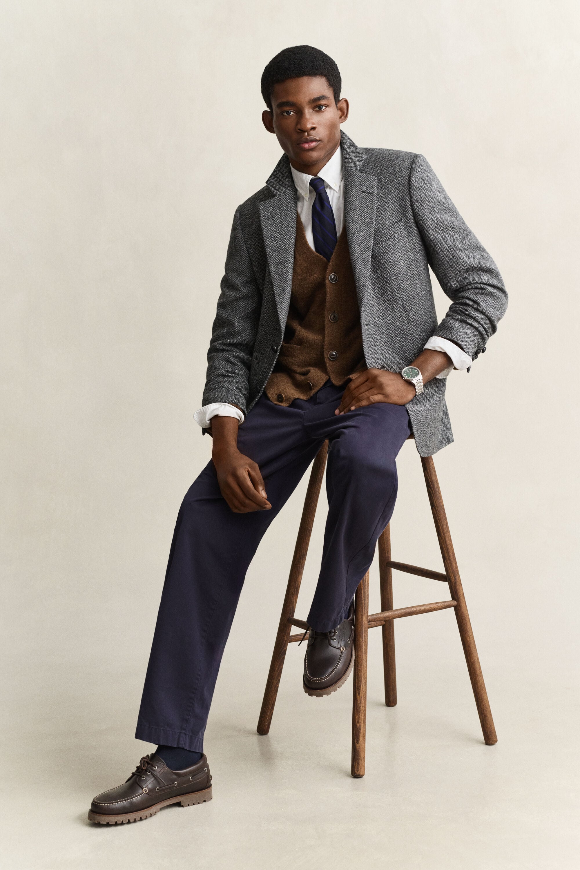 Veste blazer en tweed Gant x Yale