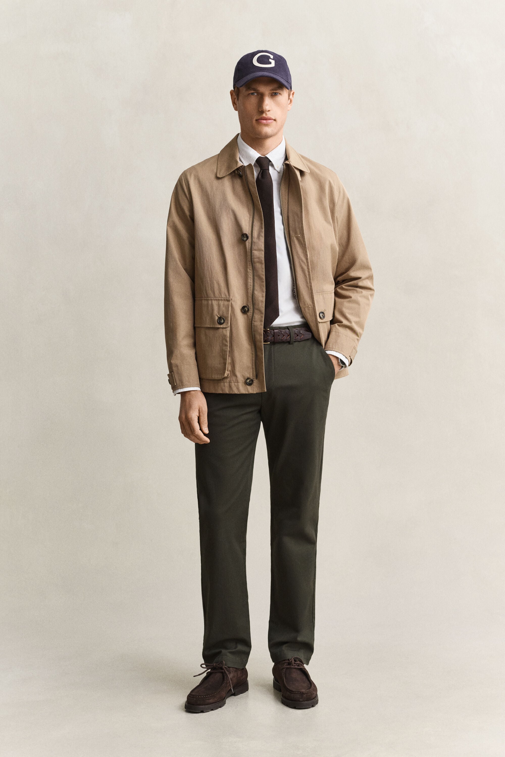 Chemise coupe slim en coton Oxford classique
