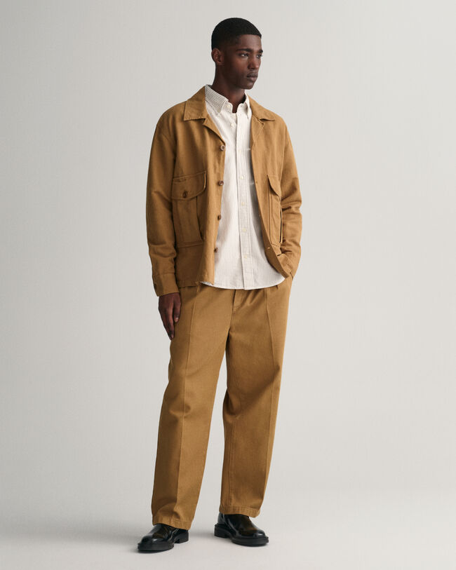 Chemise relaxed fit en coton Oxford &agrave; rayures Archive