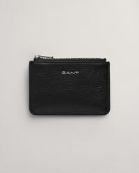 Pochette en cuir avec fermeture &agrave; zip