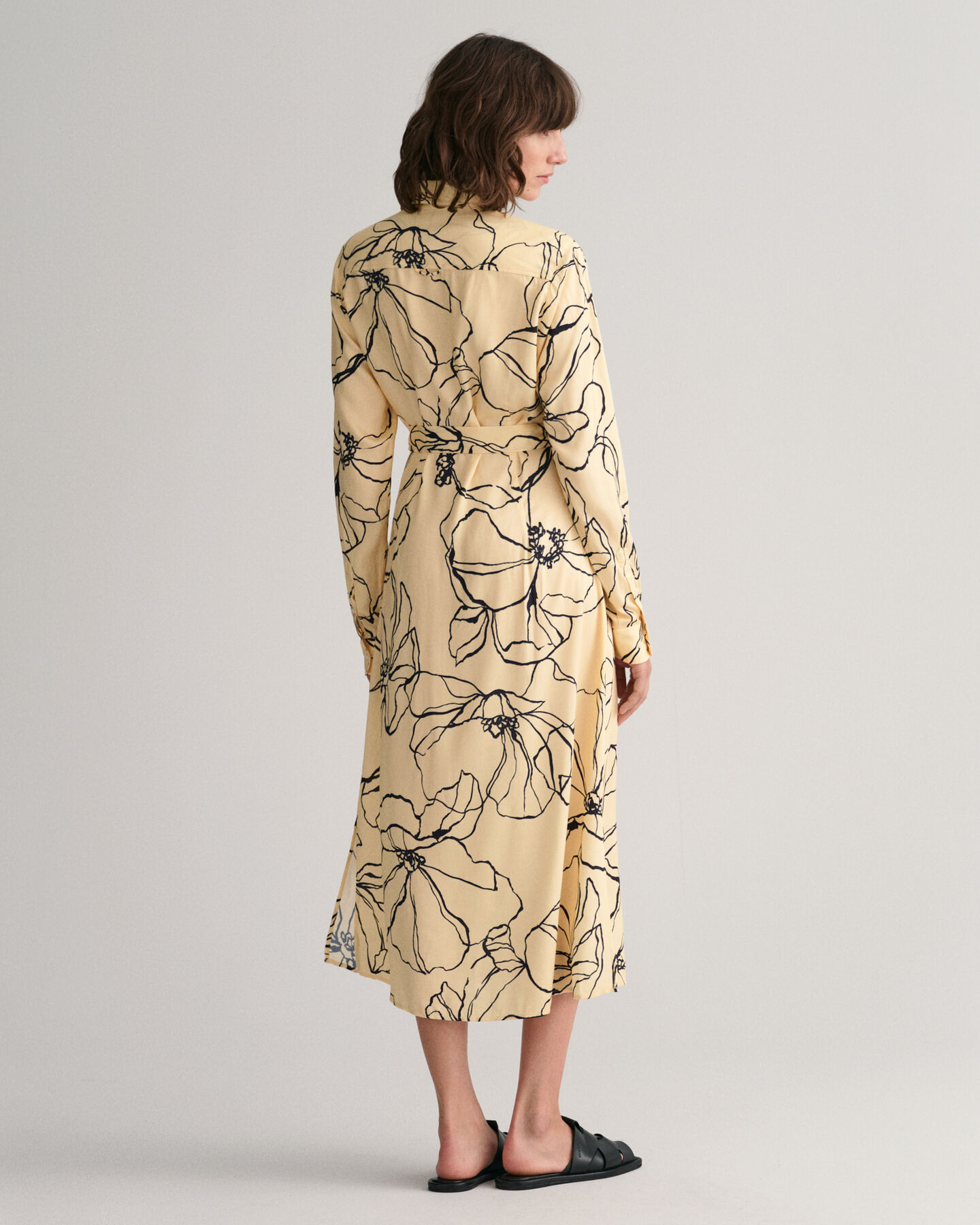 Robe-chemise à motif Line Drawing