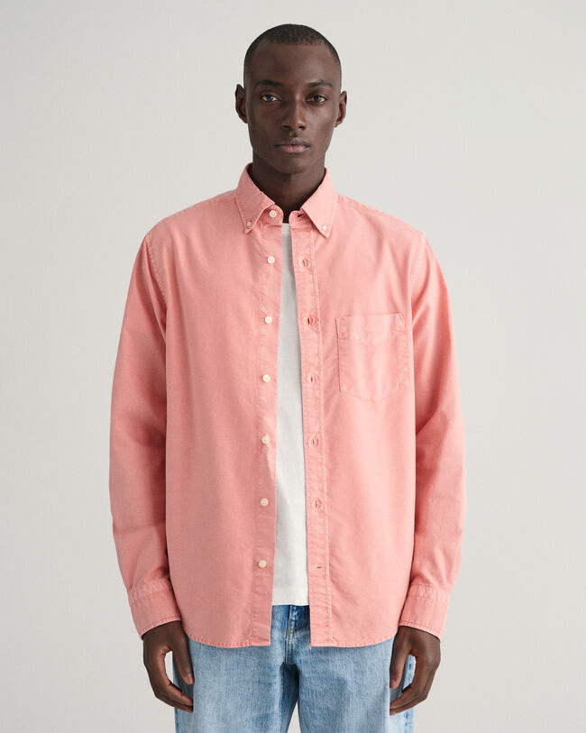 Chemise regular fit en coton Oxford Archive Sunfaded
