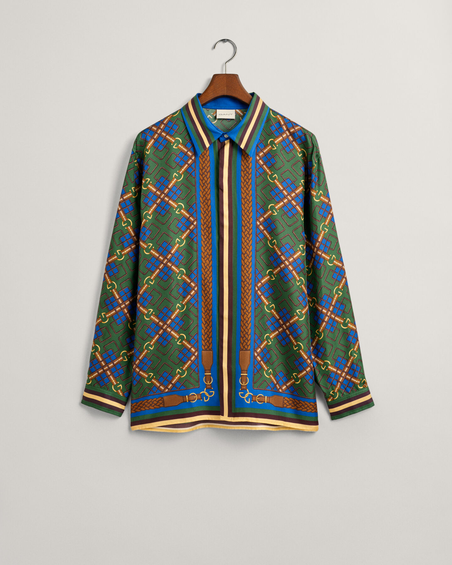 Chemise relaxed fit en soie Medallion