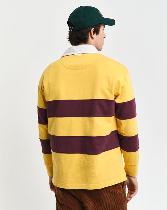 Polo Heavy Rugger &agrave; rayures en colour-block