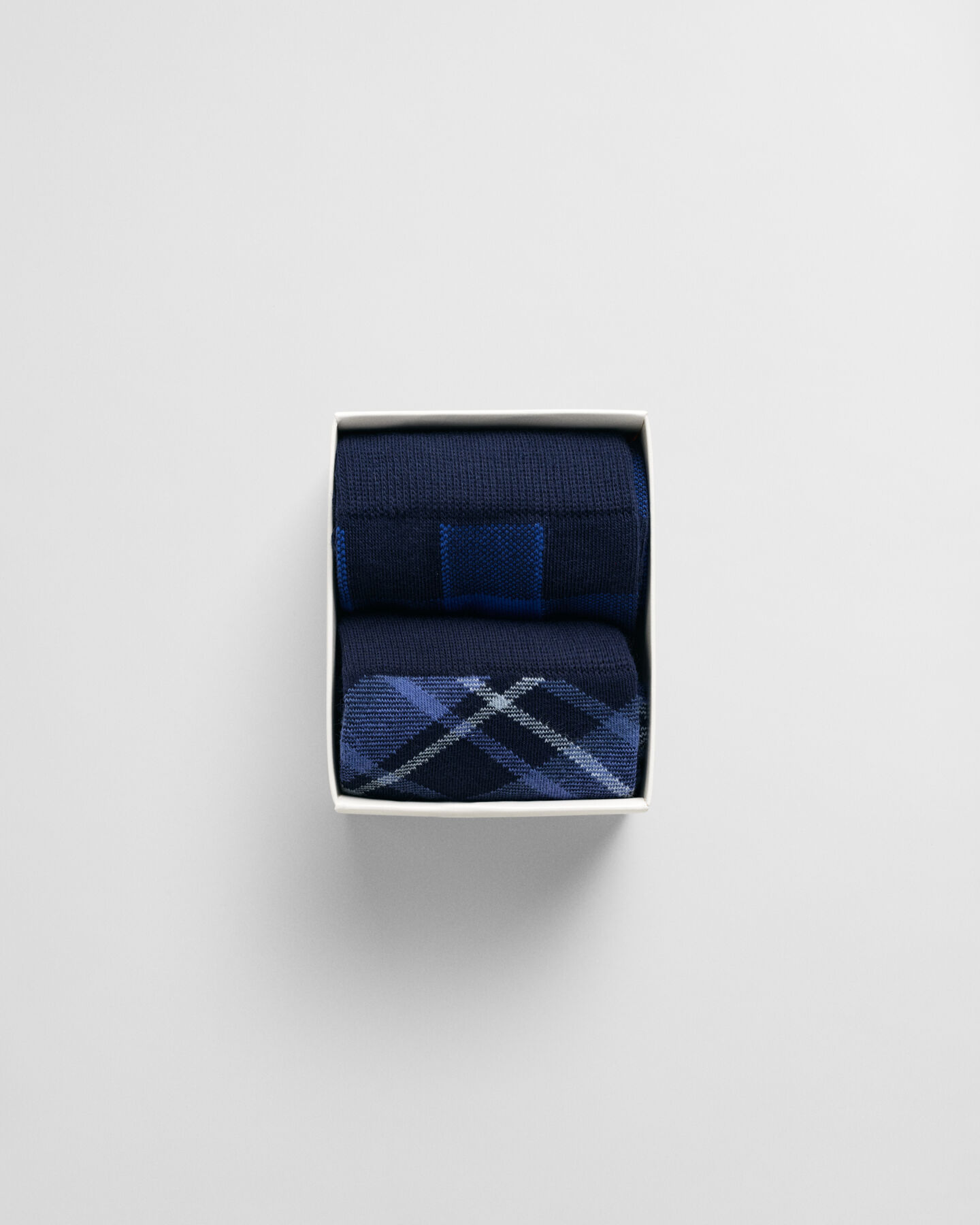 Coffret cadeau de 2 paires de chaussettes à carreaux