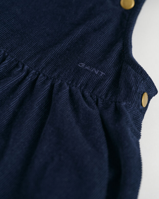 Robe chasuble en velours c&ocirc;tel&eacute; Girls