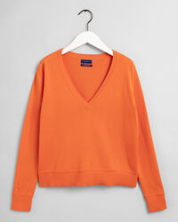 Pull col V en coton l&eacute;ger