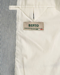 Veste blazer ultra-ample rayée à boutonnage croisé