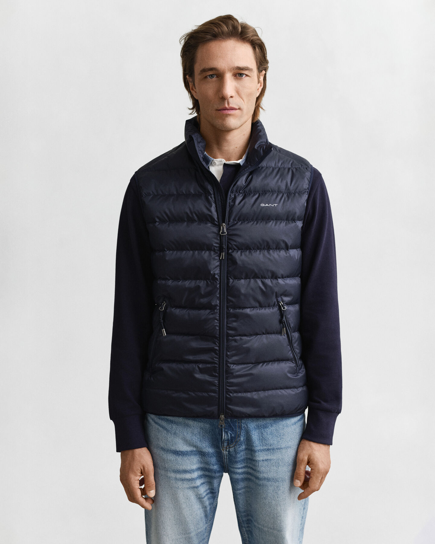 Doudoune sans manches légère en duvet