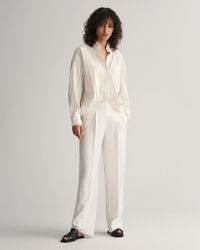 Pantalon relaxed fit plissé