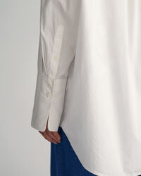 Chemise ultra-ample en popeline à poignets hauts