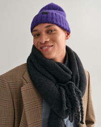 Bonnet en laine duveteuse