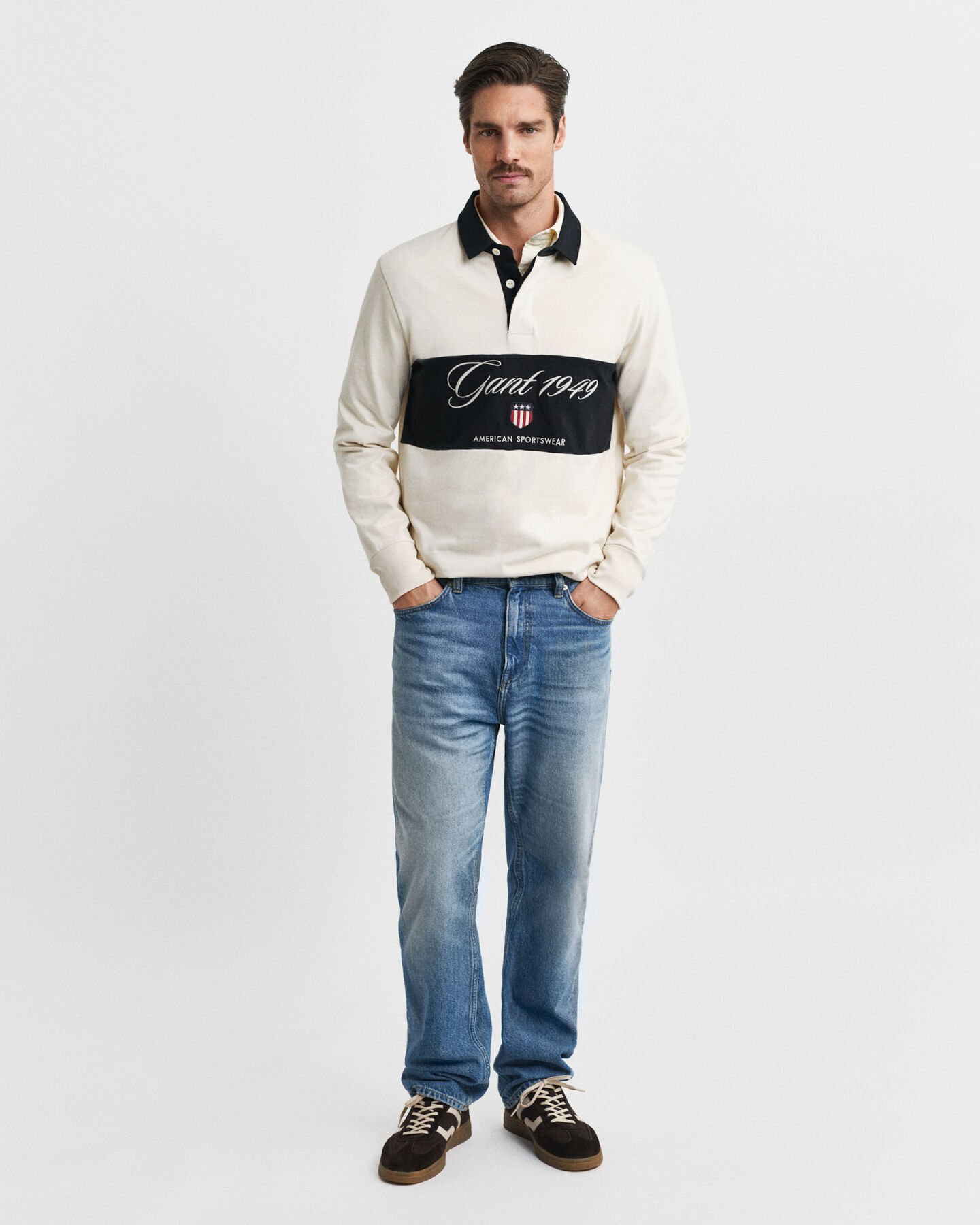 Heavy Rugger à rayures en colour-block