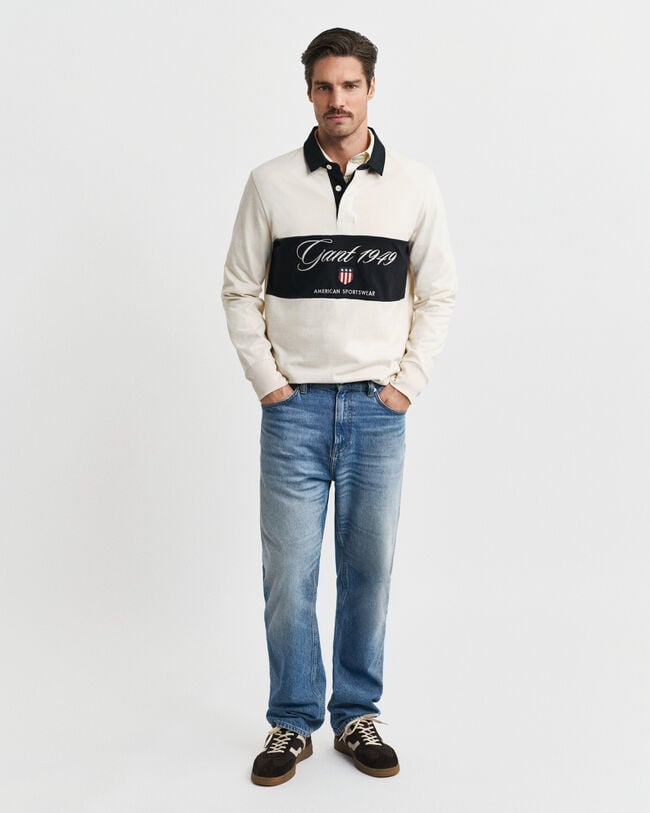 Heavy Rugger à rayures en colour-block